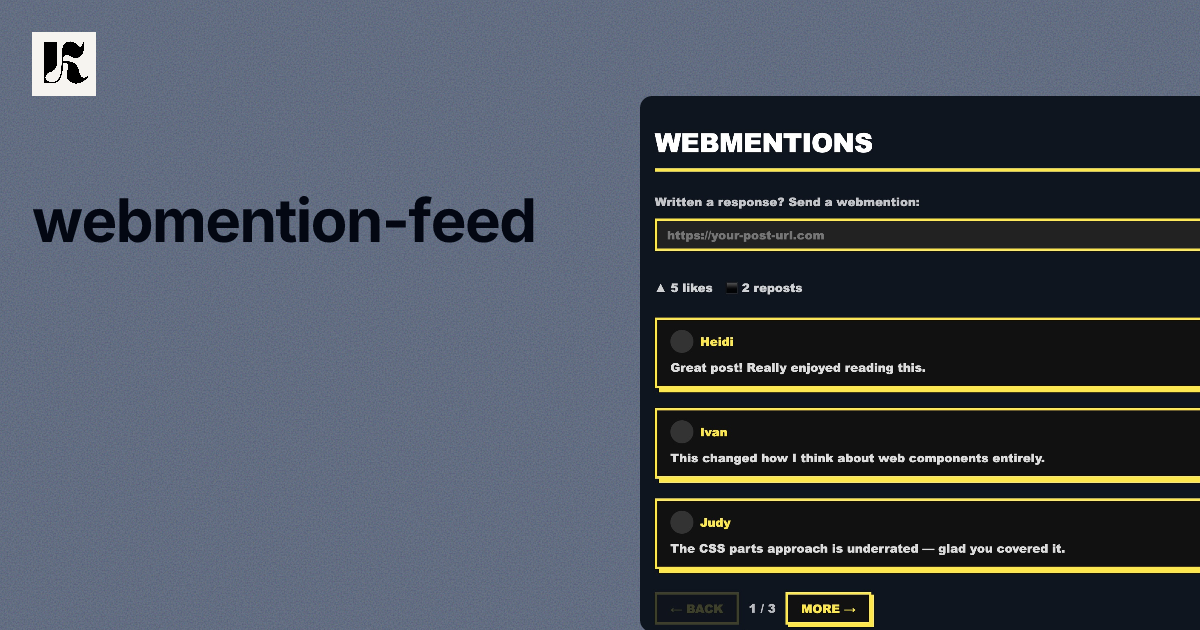 webmention-feed component hero